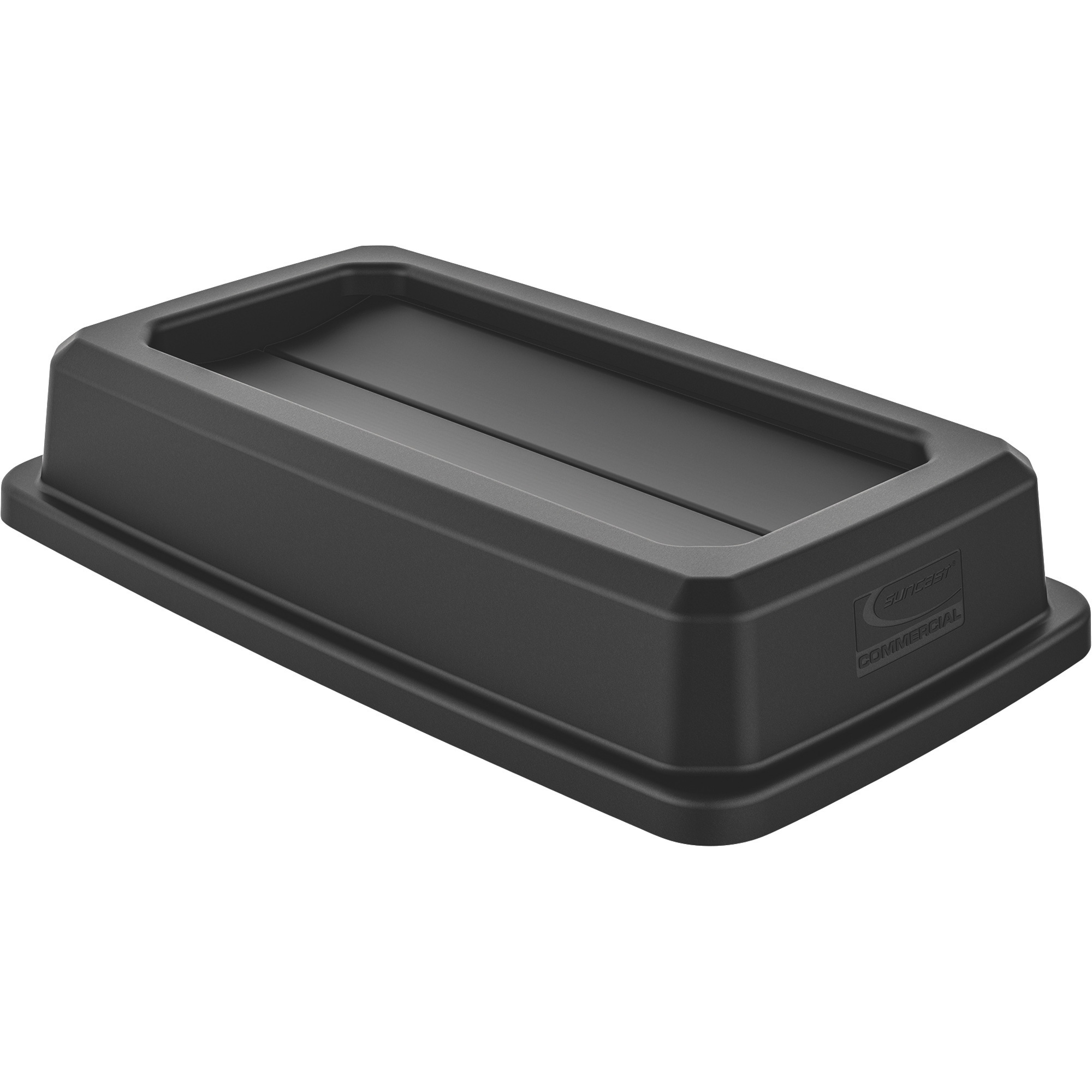 Suncast Double-Flip Lid for Slim 23-Gallon Trash Can, Black, Model# TCNLID01BK